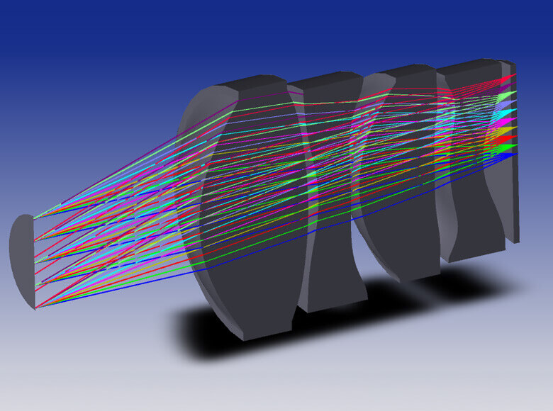 3D optics model